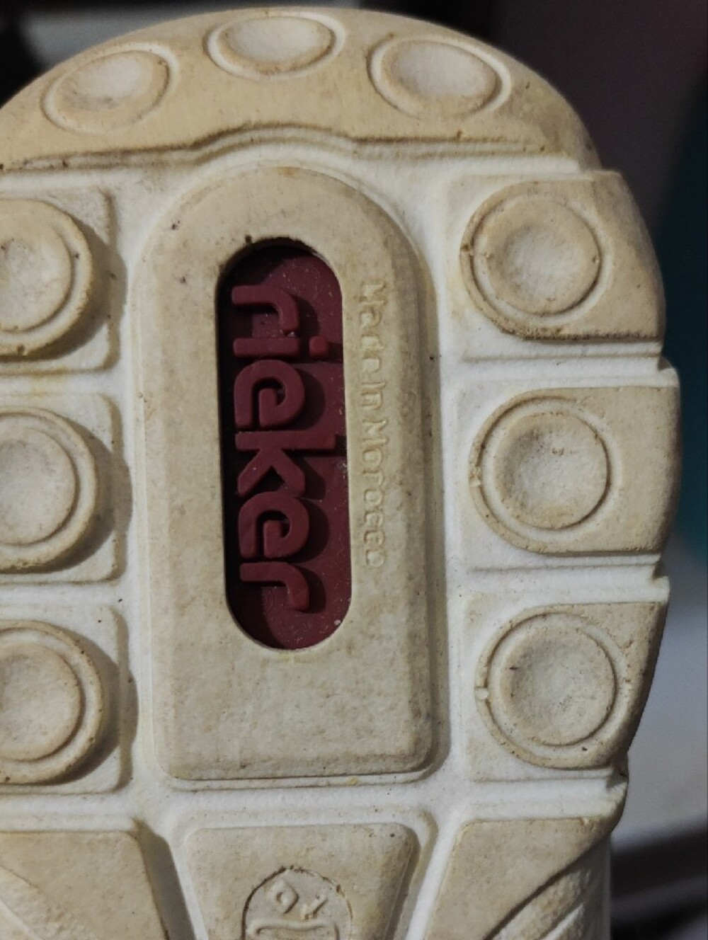 Rieker Women's Floral Lace-Up Athletic Sneakers in Taupe - Picture 3 of 3